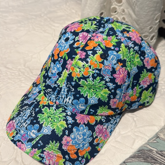 Lilly Pulitzer Disney Run Around Hat - Aegean Navy Lilly Loves Disney NWTS - Picture 7 of 8